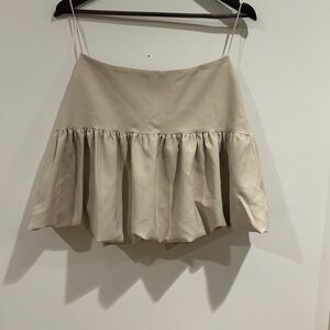 River Island Taupe Ruched bubble Skirt